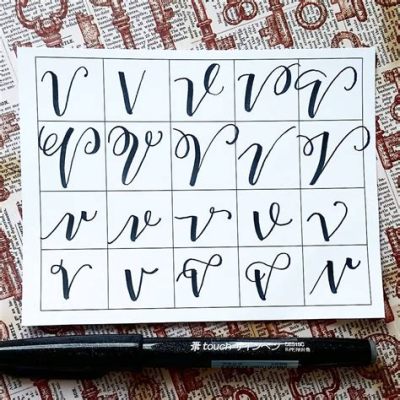 how to do a cursive v: exploring the art of writing in script