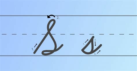 how to do a uppercase S in cursive