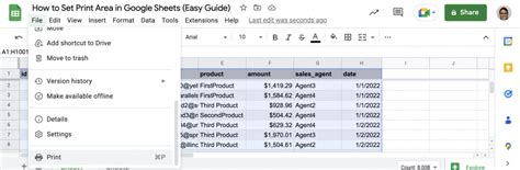 Show Print Area in Google Sheets: A Comprehensive Guide