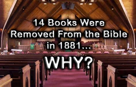 what books were taken out of the bible and why?